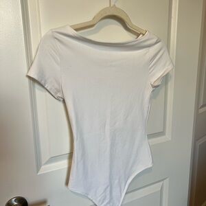 ABERCROMBIE white bodysuit